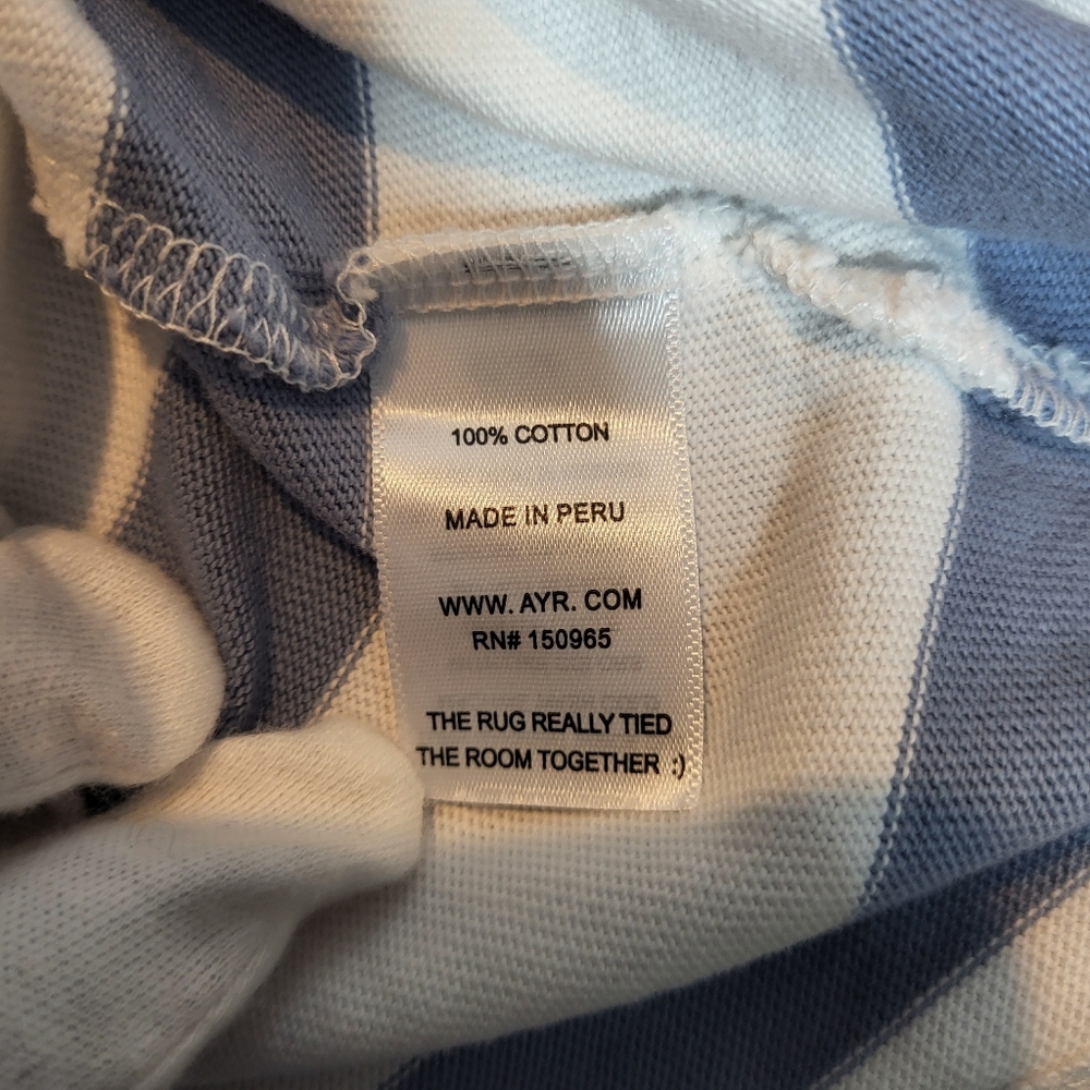 AYR The Early Morning Tee in Overcast Stripe Size Small - Picture 4 of 11